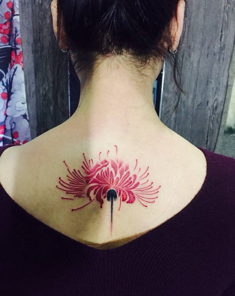 彼岸花纹身图片