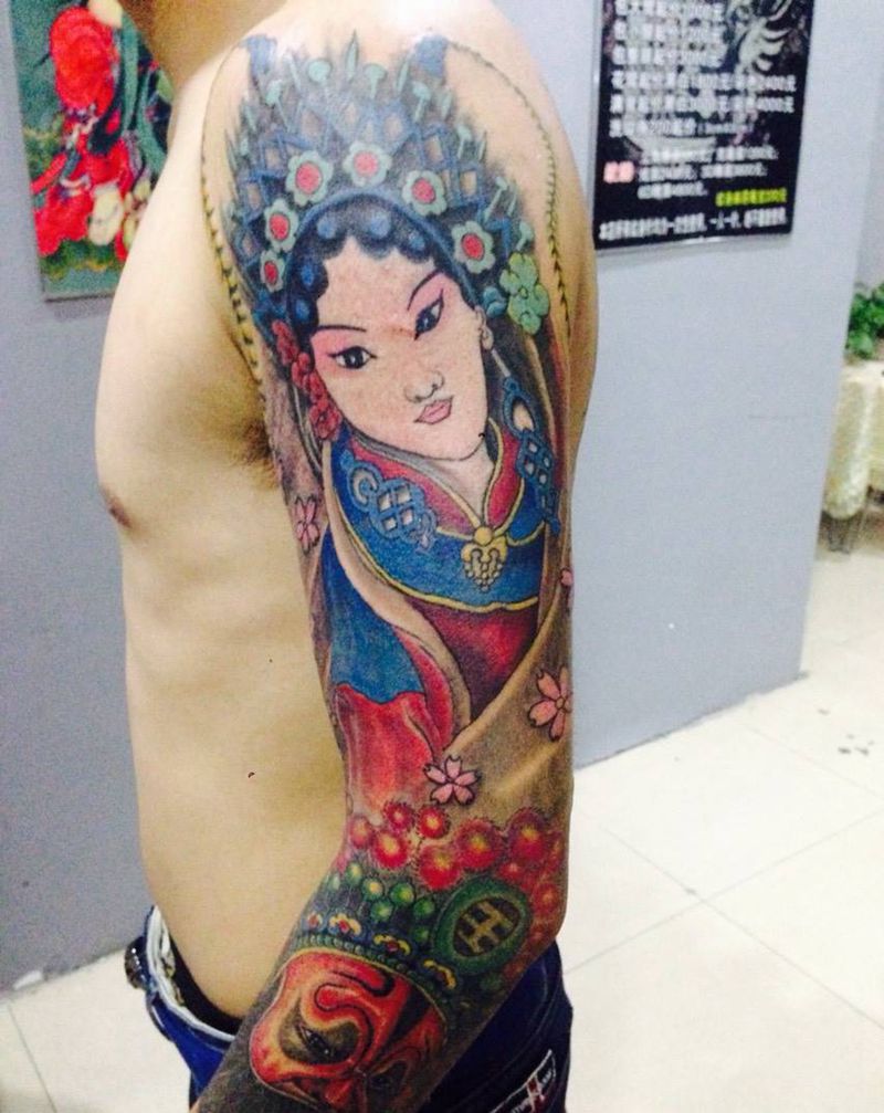 霸王别姬纹身图片