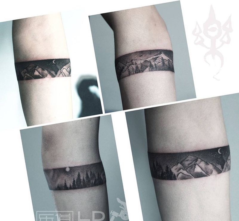 点刺四季纹身图片_成品手稿手臂腿部欧美清新植物原创青岛山东纹身图案