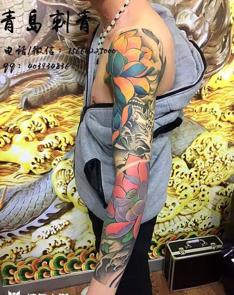 花臂纹身图片