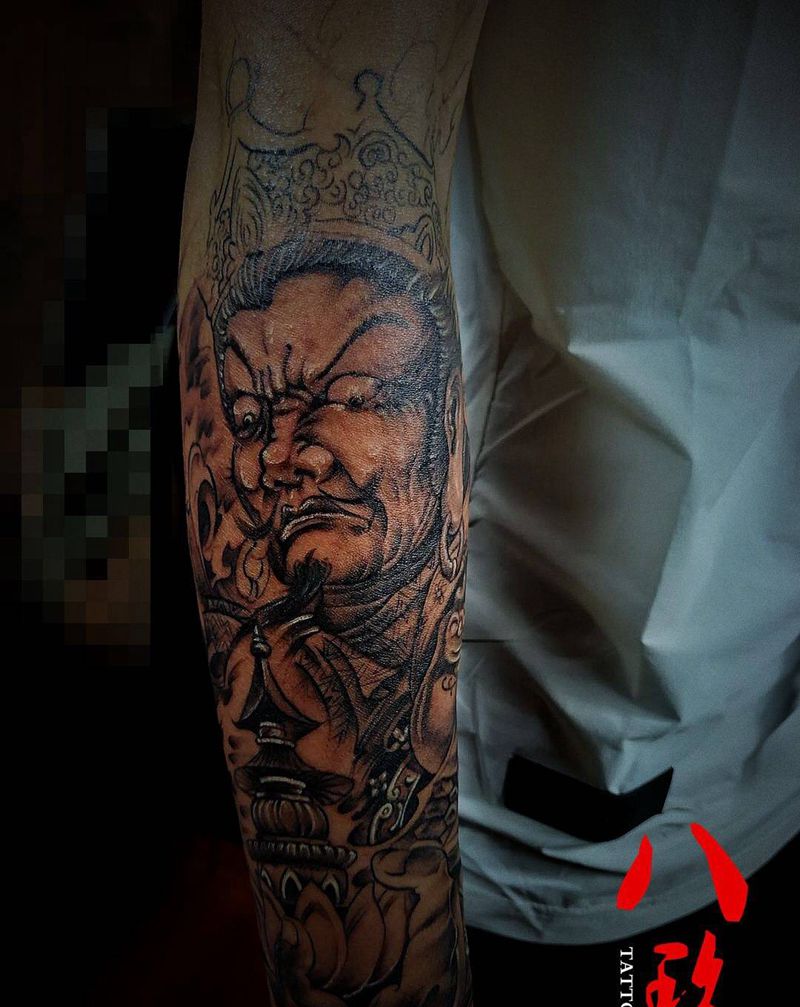 花臂未完待续。王哥作品 特价优惠中纹身图片