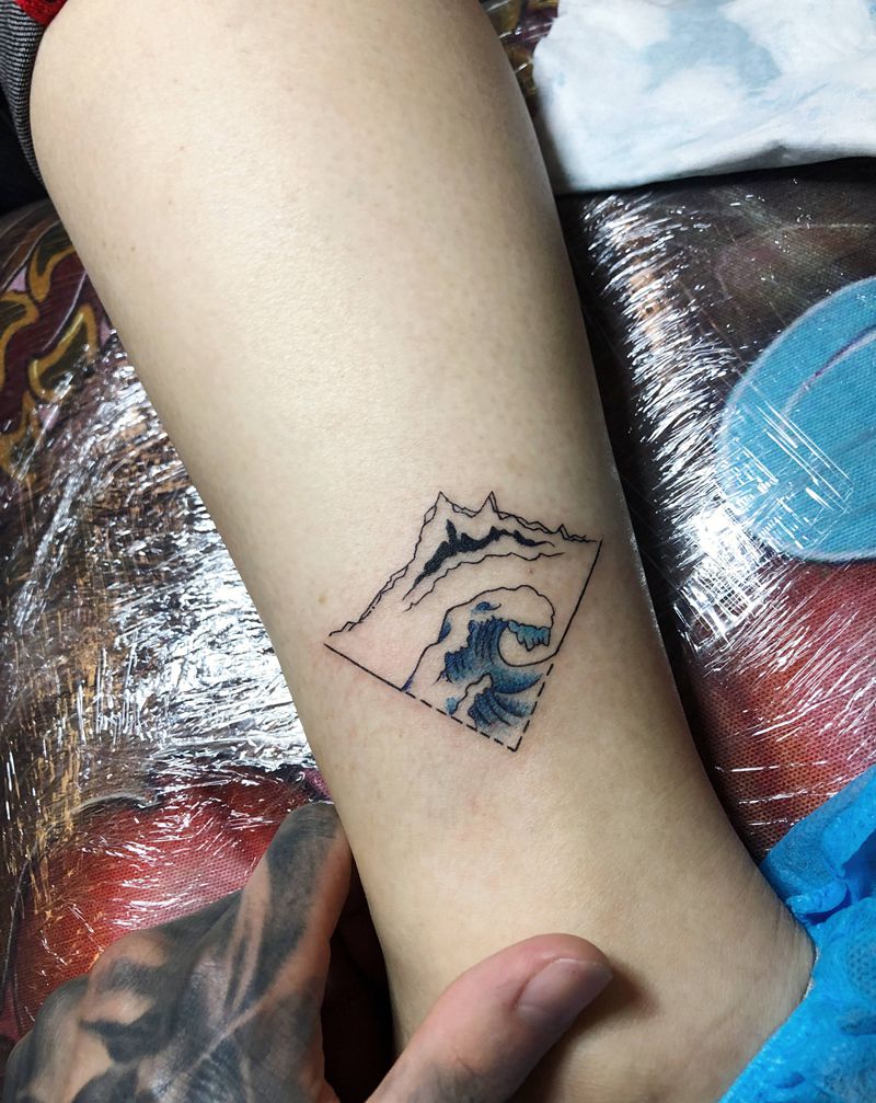 小清新纹身图片_几何纹身图案