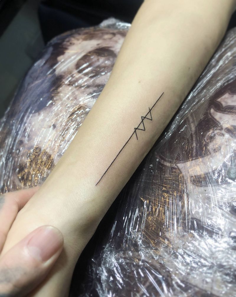 小清新纹身图片_几何纹身图案