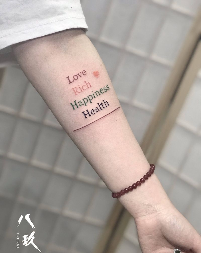 字母纹身图片_花体字纹身图案