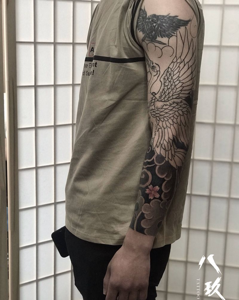 未完纹身图片_老传统纹身图案