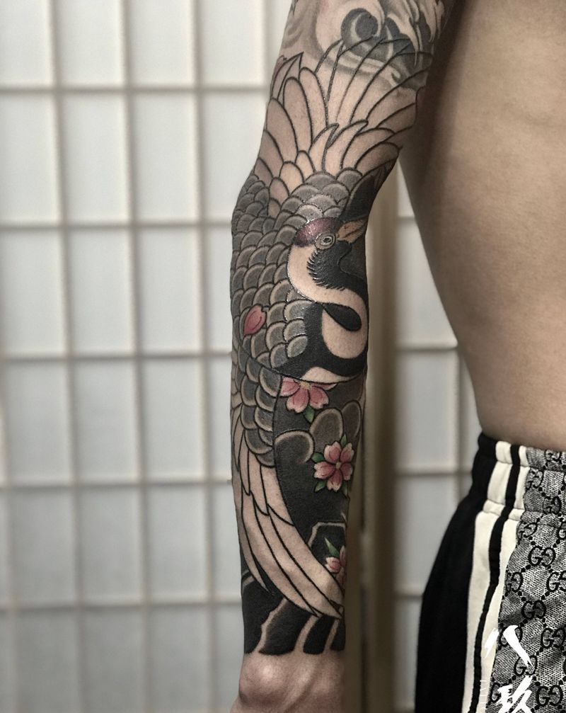 今日 未完纹身图片_老传统纹身图案