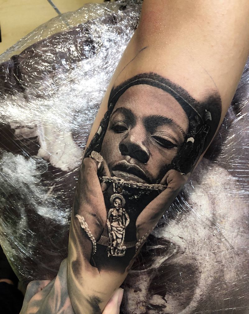 joey badass纹身图片_写实纹身图案