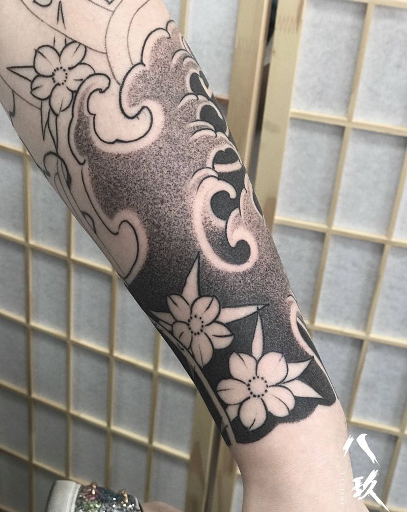 圆5纹身图片_老传统纹身图案