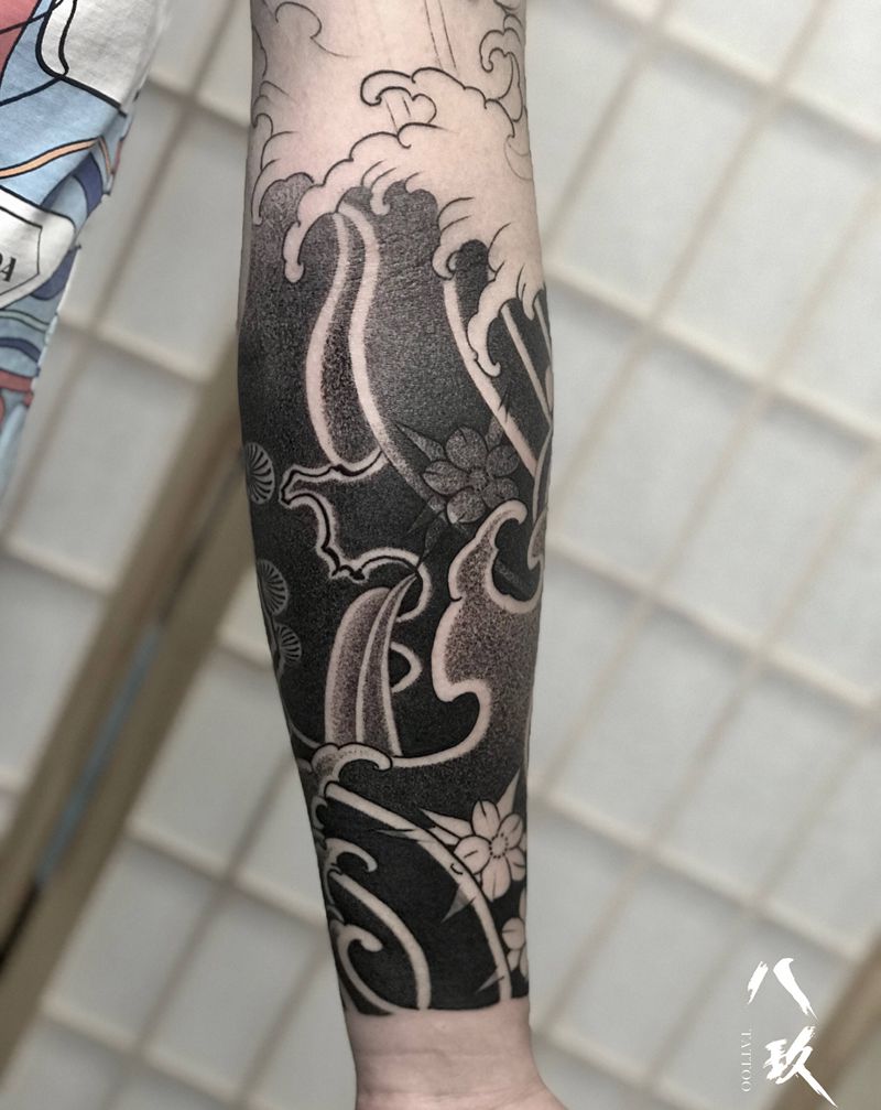 圆5未完待续纹身图片_老传统纹身图案