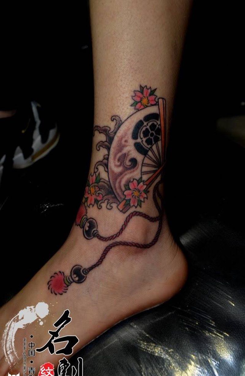 扇子纹身纹身图片