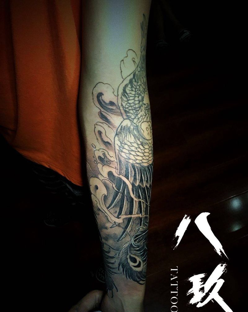 包小臂遮盖纹身图片