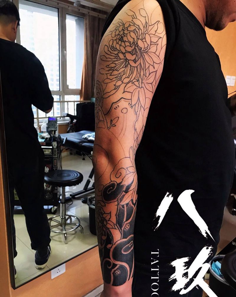 花臂。纹身图片