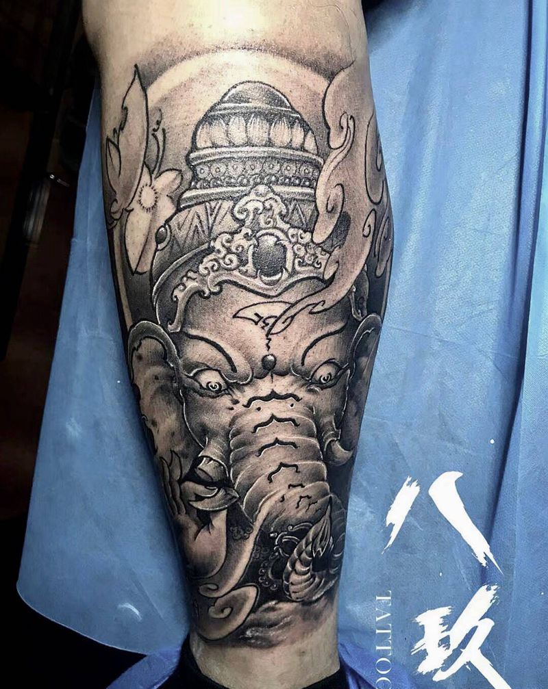 象神纹身图片