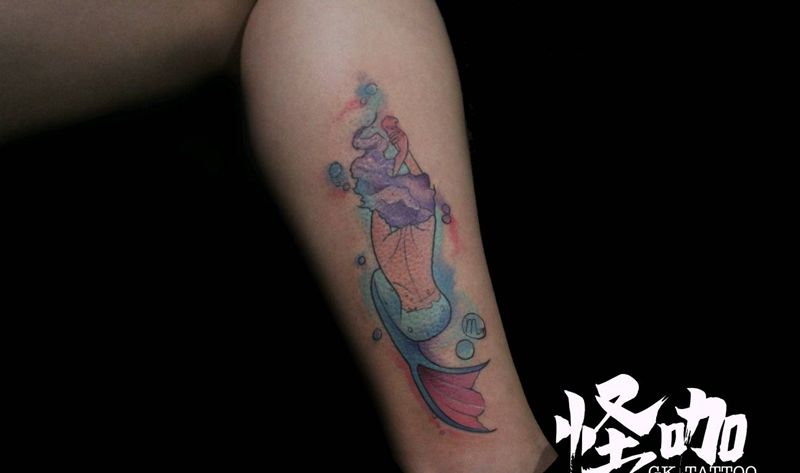水彩纹身图片