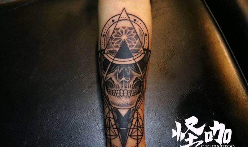 骷髅纹身图片