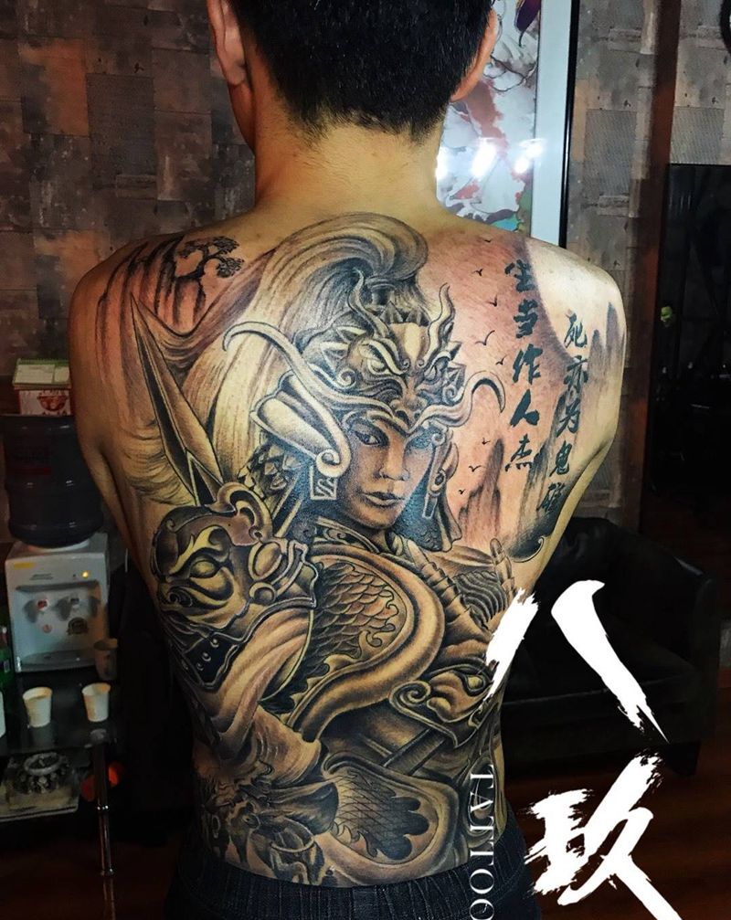 赵子龙纹身图片