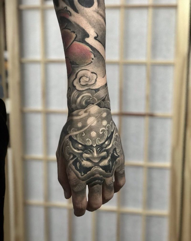 我的手背纹身图片