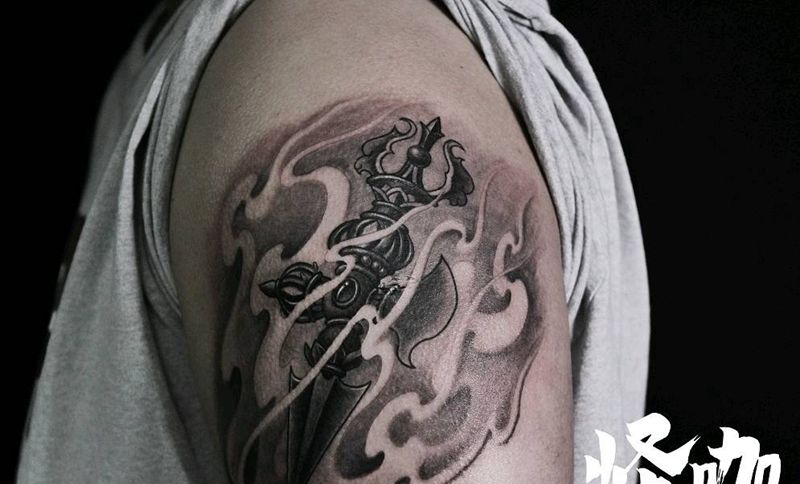 降魔杵--传统纹身图片_手臂纹身图案