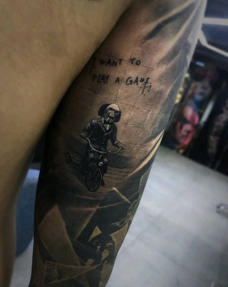 Saw纹身图片_暗黑纹身图案