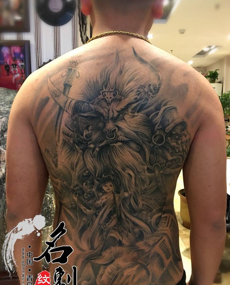 牛魔王纹身图片