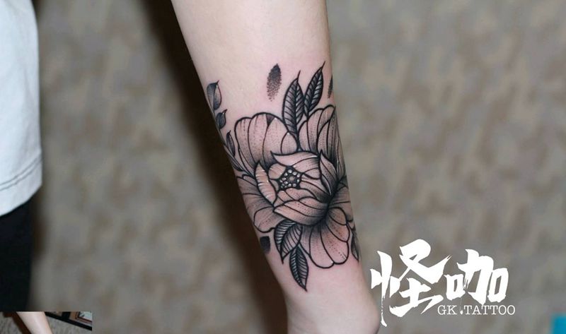 手臂疤痕遮盖纹身图片_手臂纹身图案