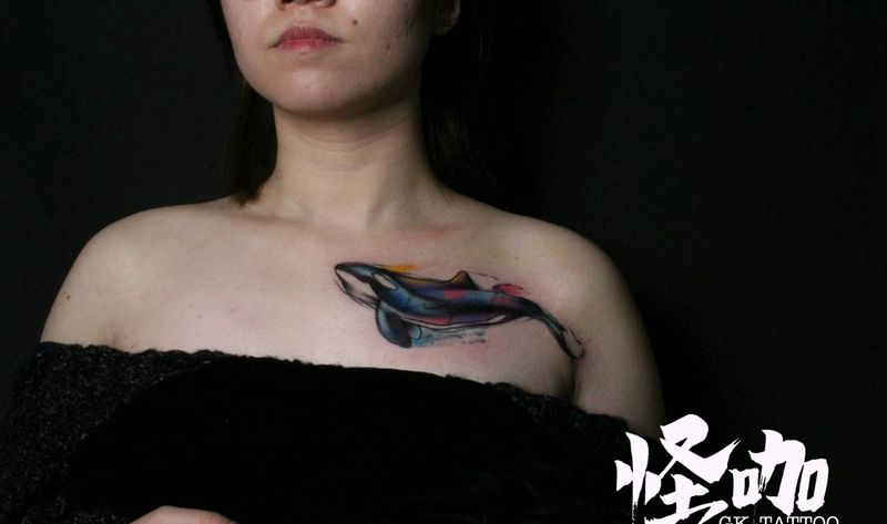 鲸鱼纹身图片