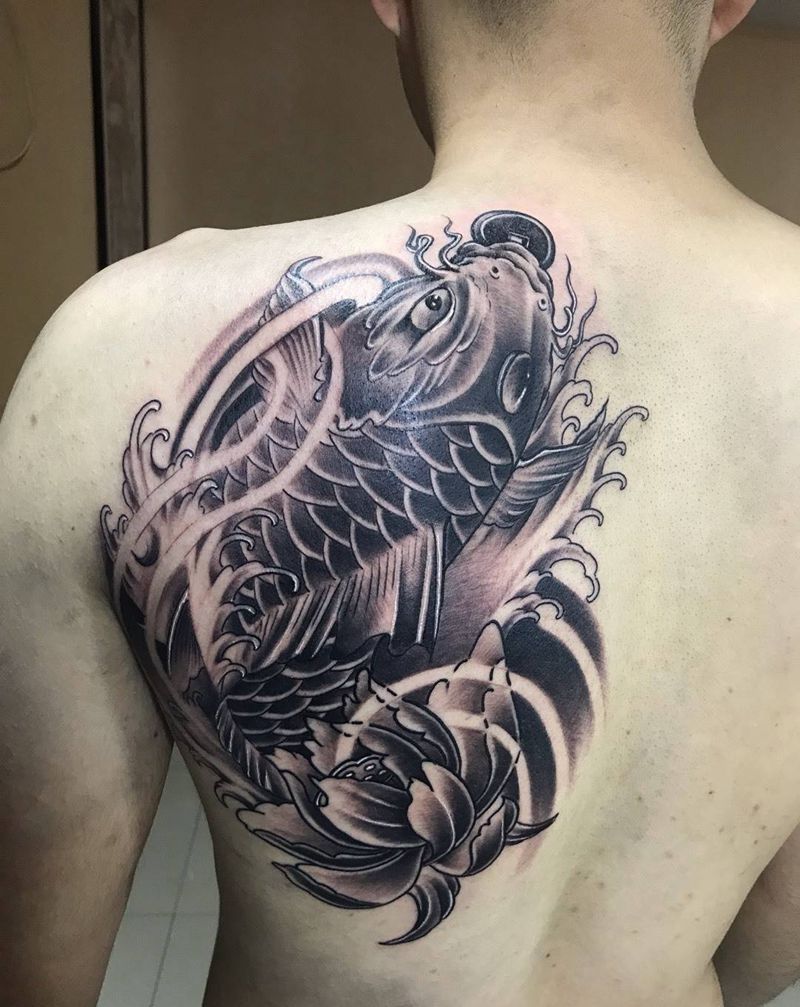 鲤鱼纹身图片