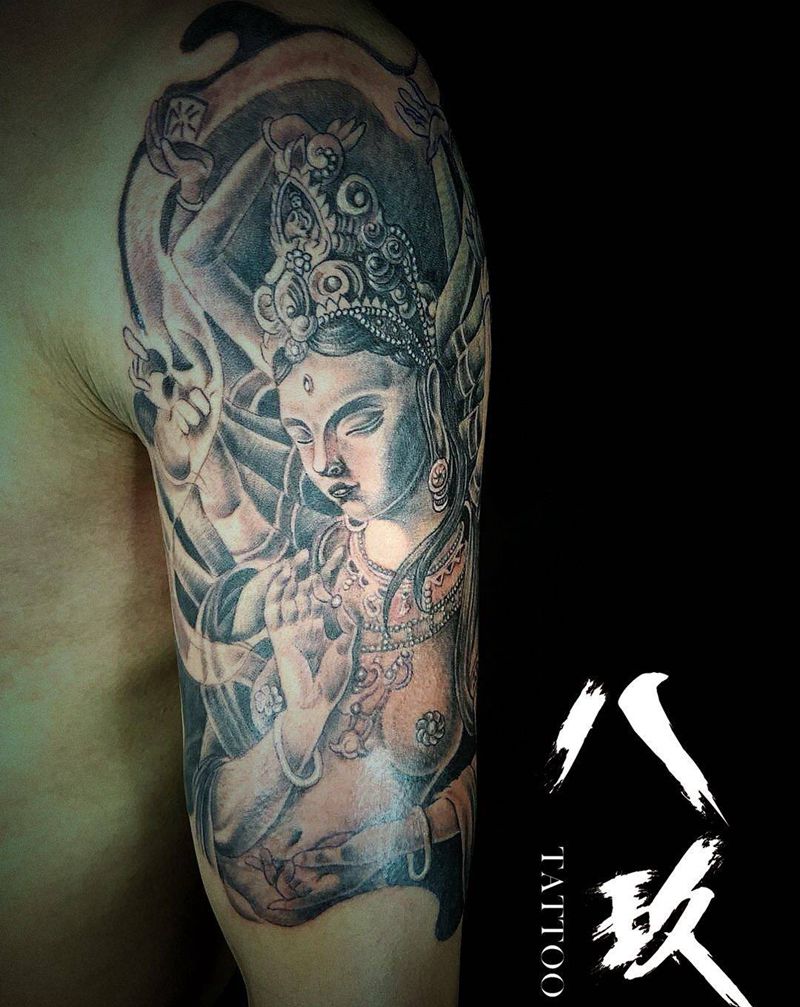 千手观音纹身图片