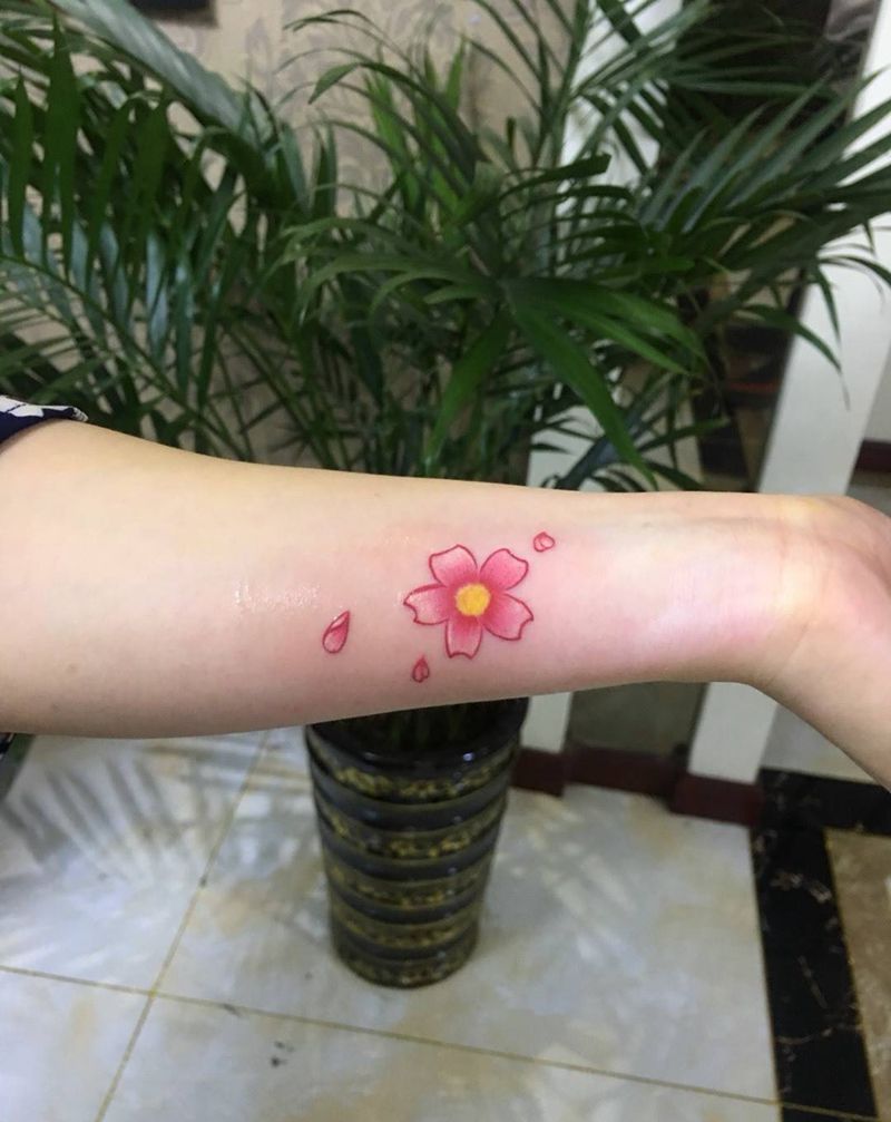 樱花纹身图片
