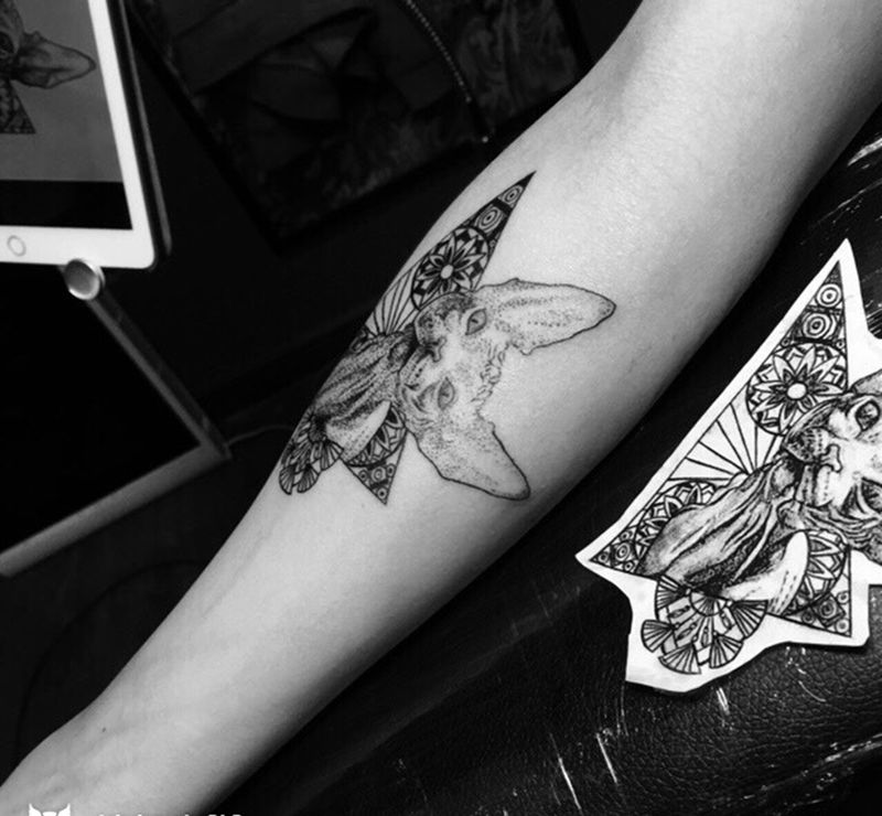 斯芬克斯纹身图片