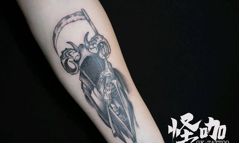 死神纹身图片