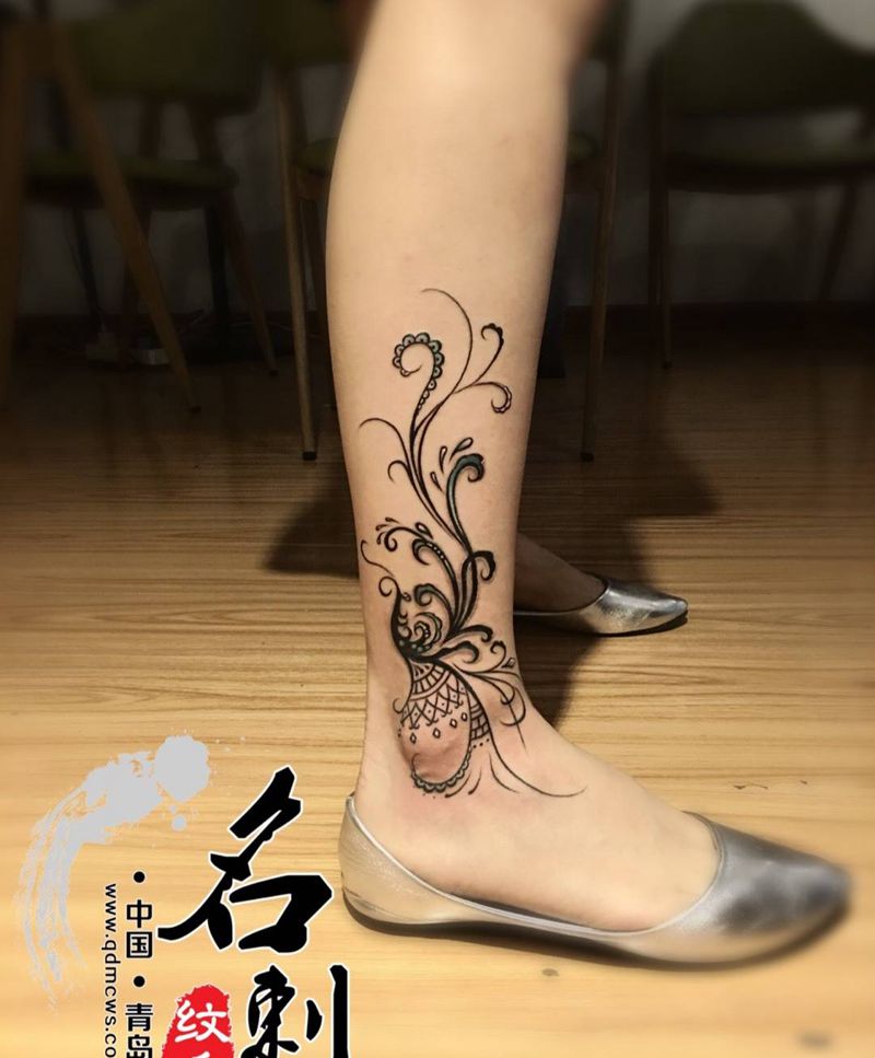 脚踝纹身纹身图片