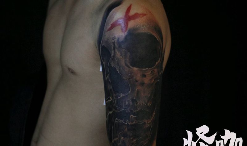 骷髅纹身图片