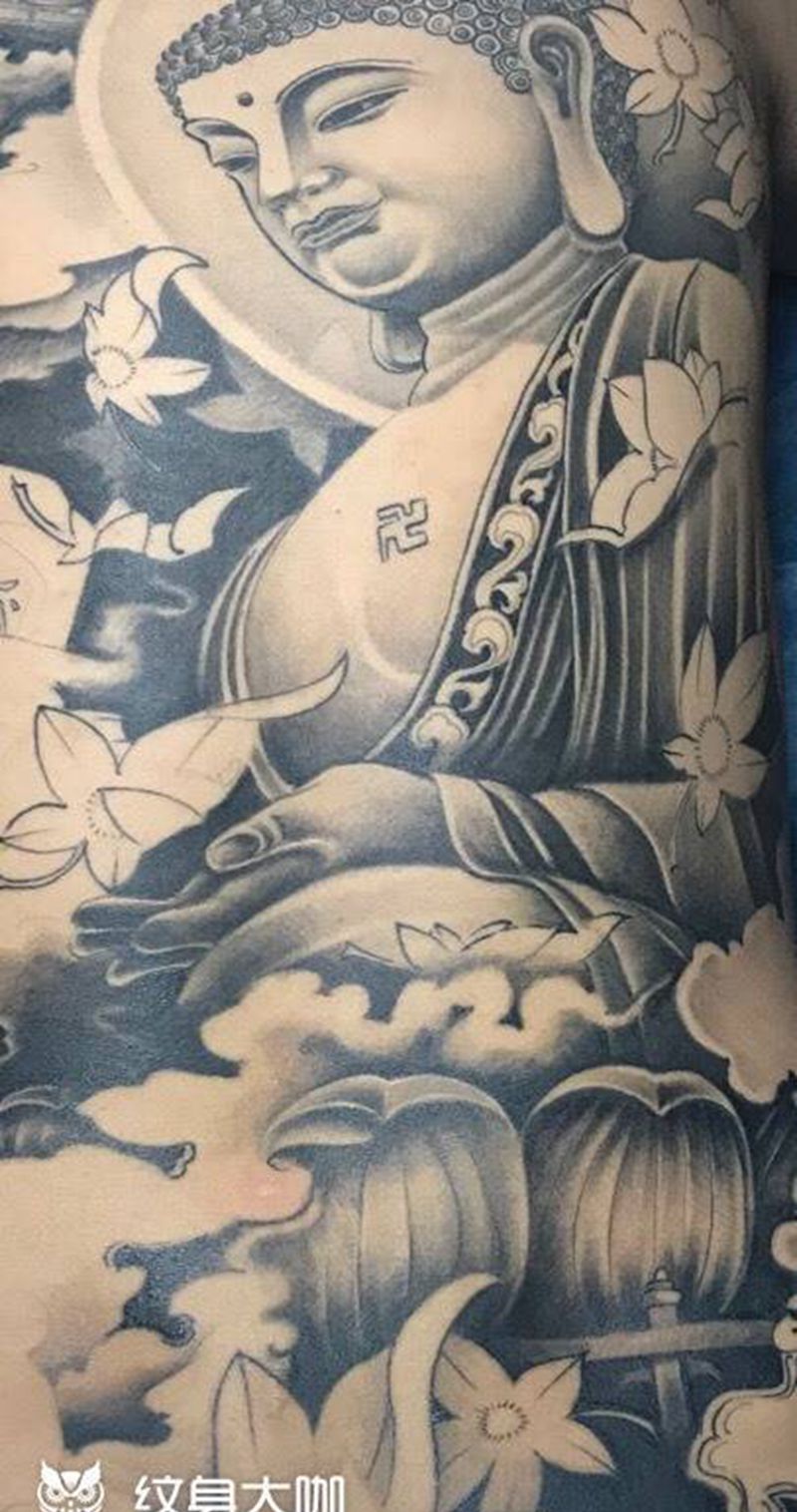 佛纹身图片