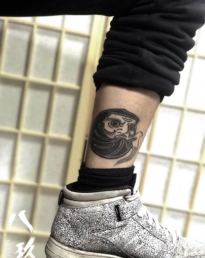 达摩蛋纹身图片
