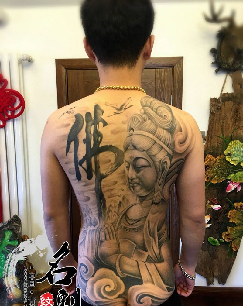 阿弥陀佛纹身图片