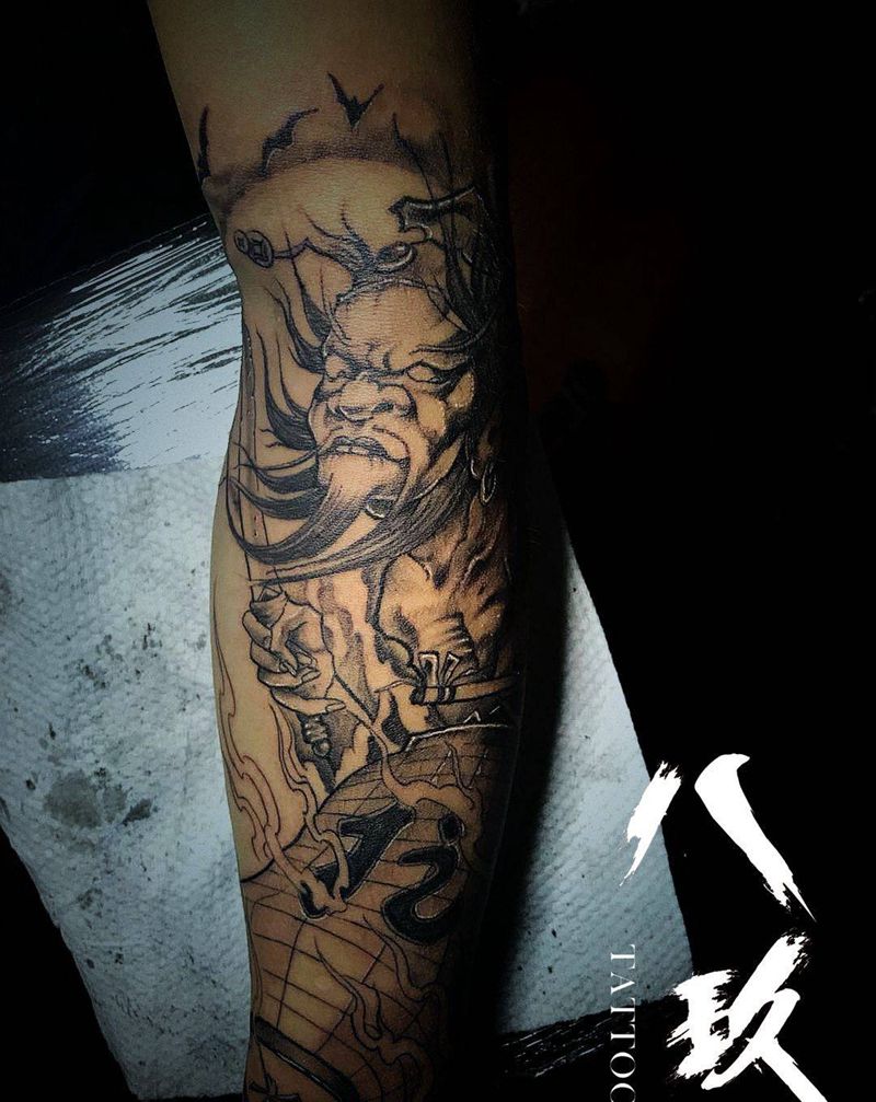 钟馗纹身图片