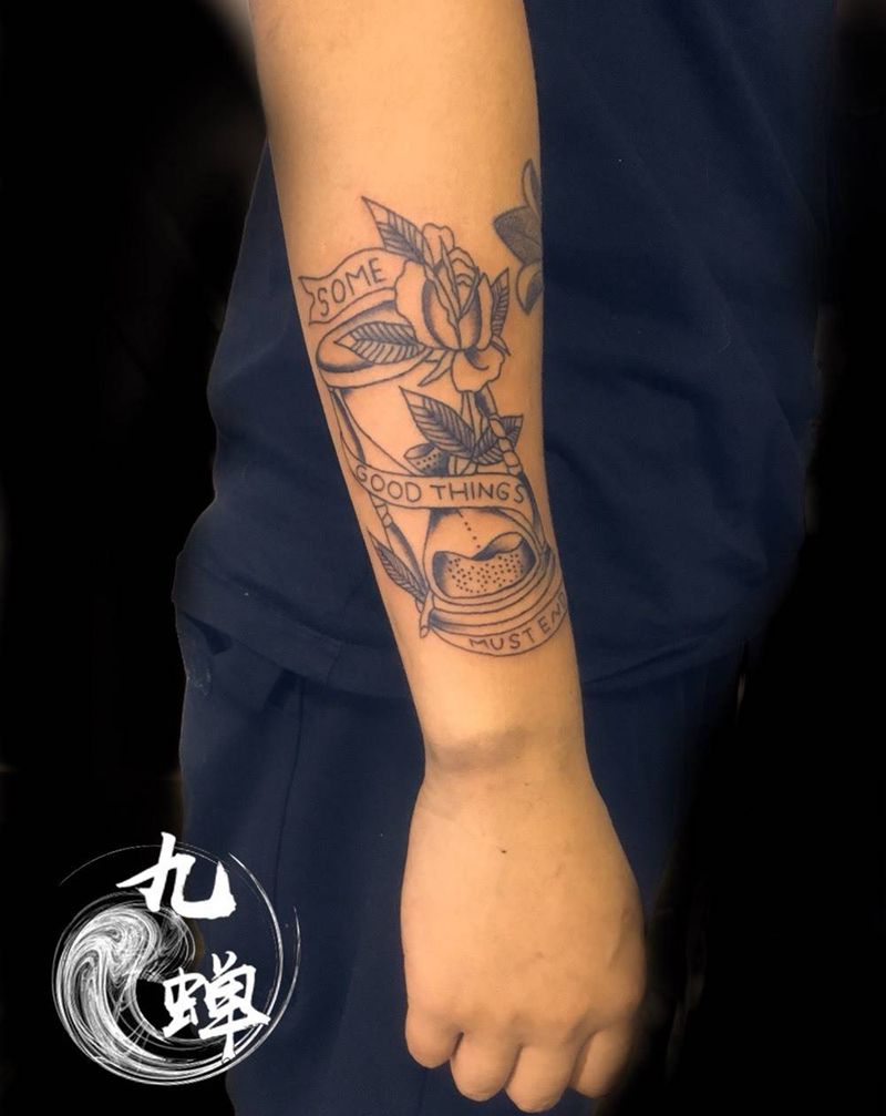 old school未完纹身图片