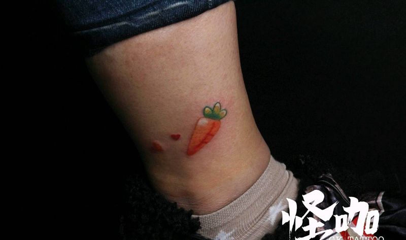 脚踝作品纹身图片