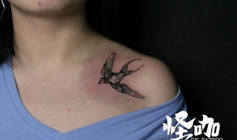 燕子纹身图片