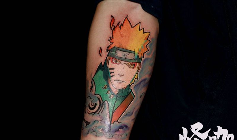 漩涡鸣人纹身图片