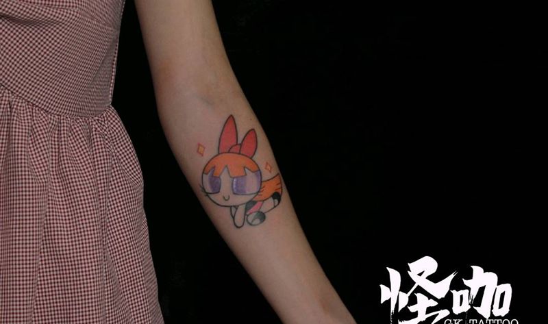 飞天小女警纹身图片