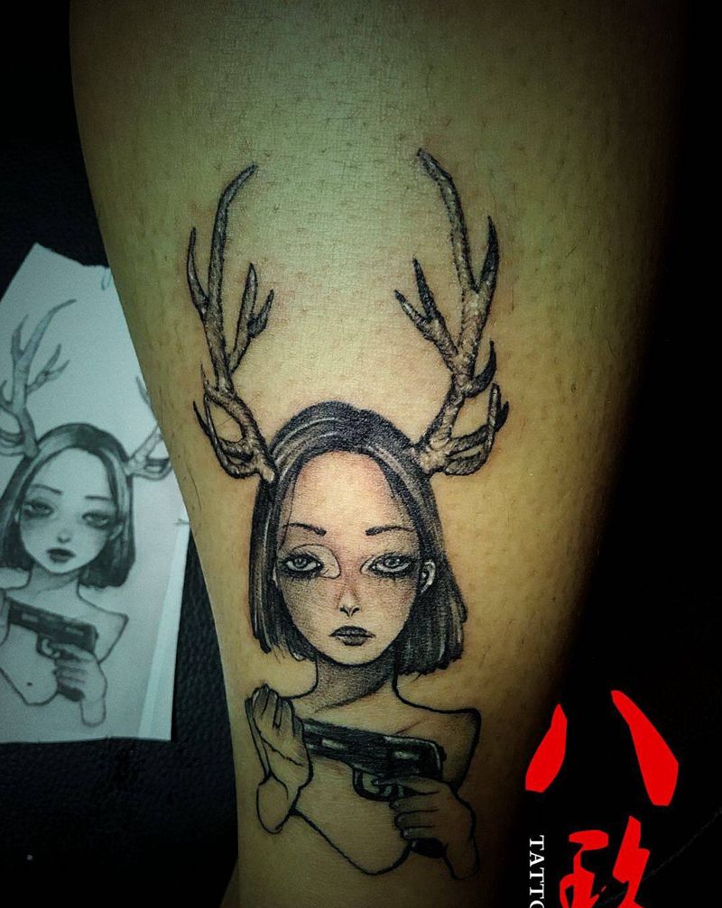 昨晚加班作品纹身图片