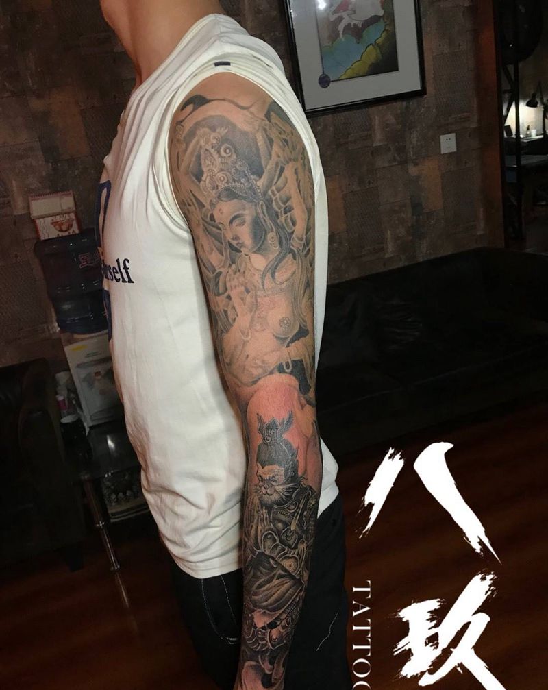 花臂纹身图片