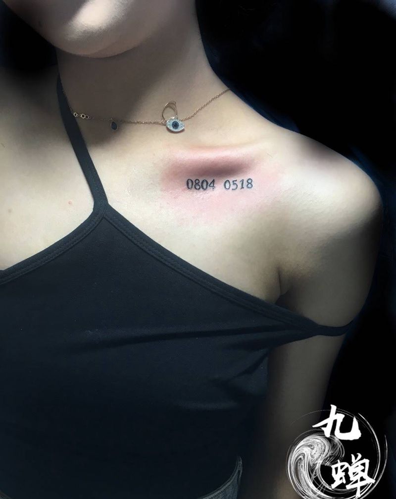 自己和妈妈的生日纹身图片