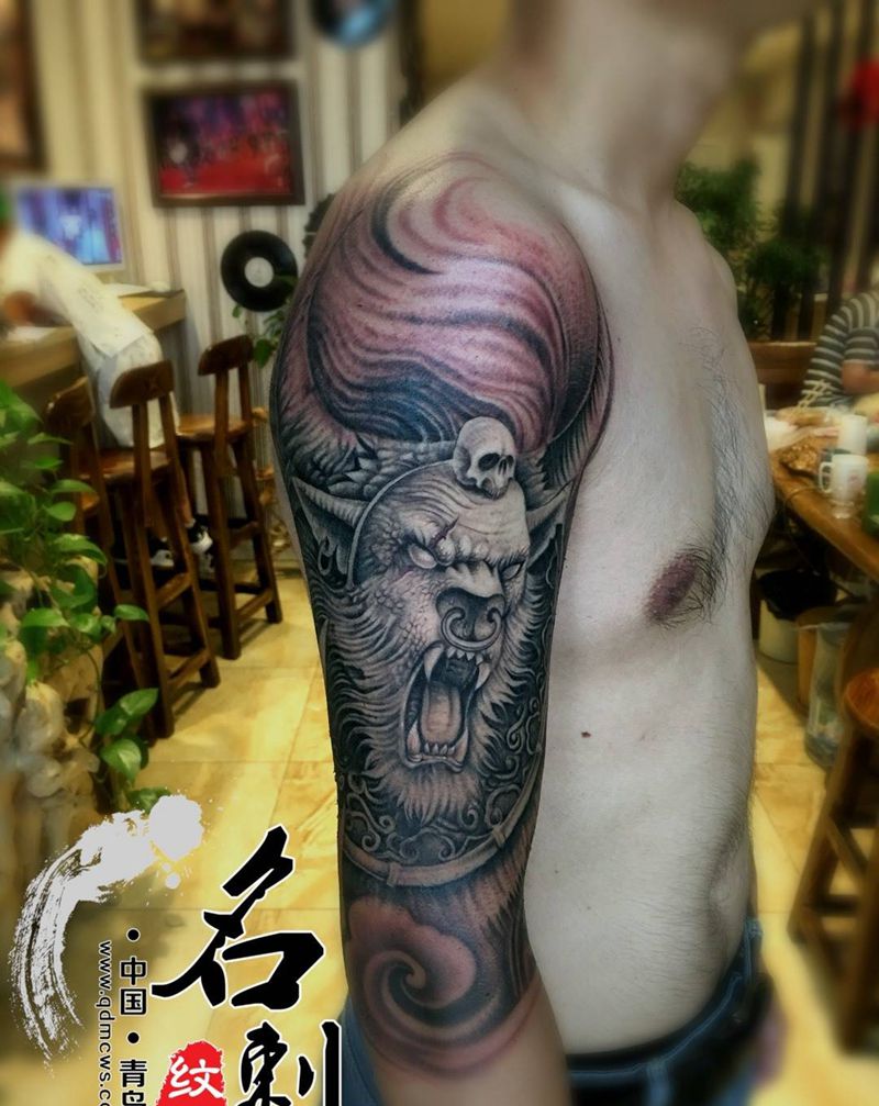 牛魔王纹身图片