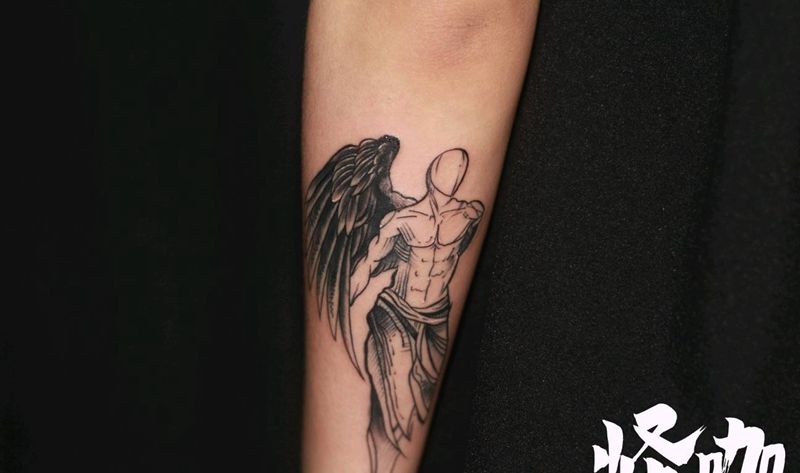 天使纹身图片