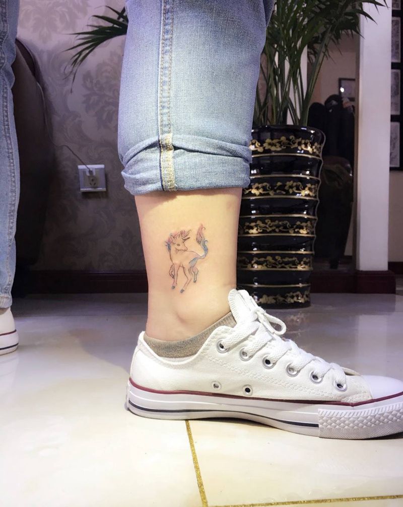独角兽纹身图片