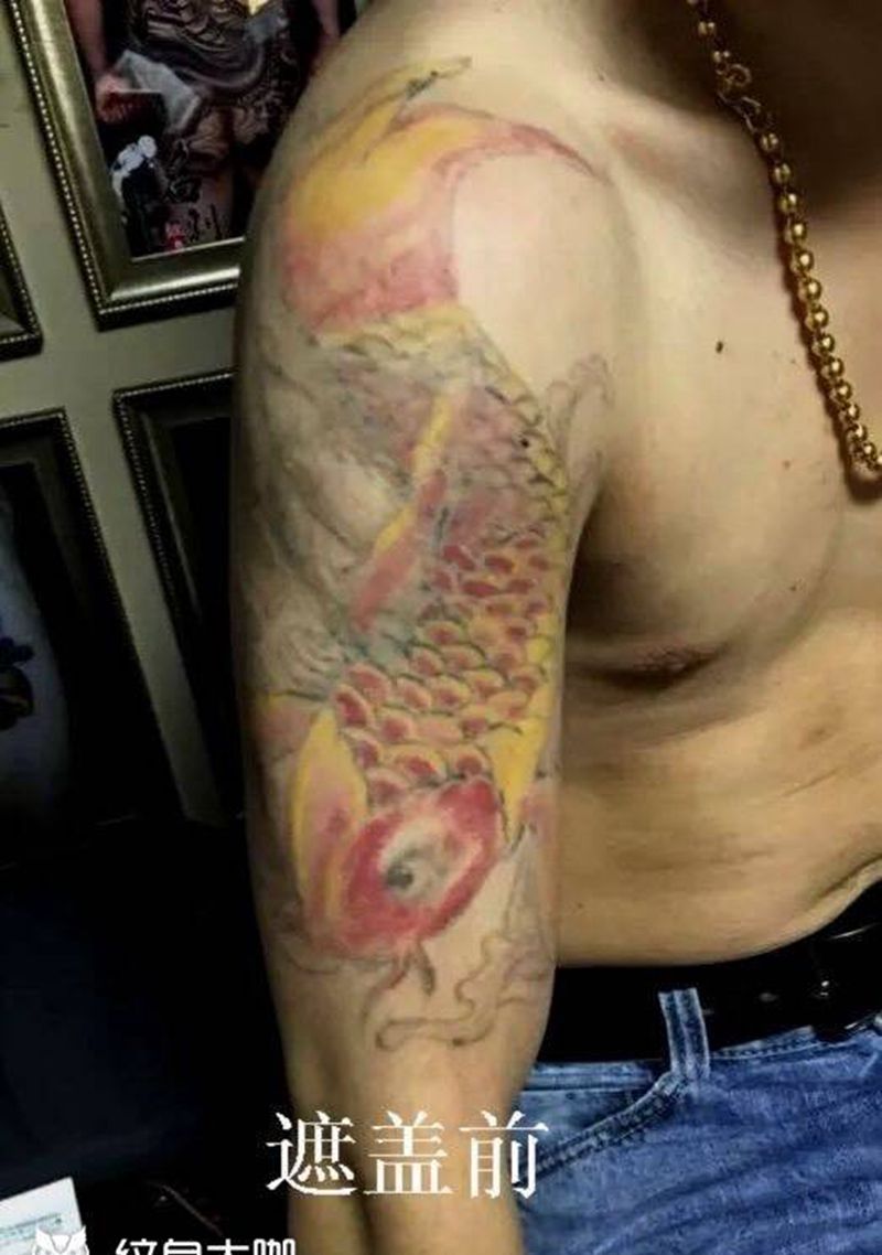 失败纹身遮盖纹身图片