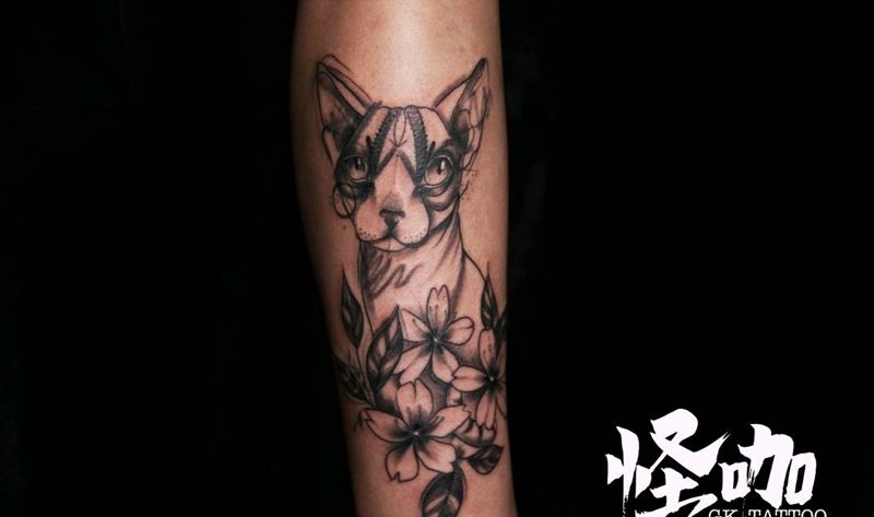 斯芬克斯纹身图片